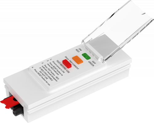 NEX3031W-01 | The 16A RCD Protection Unit is a residual circuit breaker that ensures the safety of people, equipment and buildings by helping to prevent short circuits or overloads.