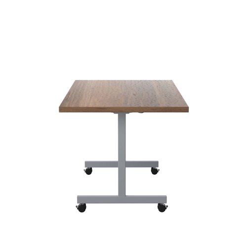 One Eighty Rectangular Tilting Table (FSC) 1200 X 800 Dark Walnut/Silver