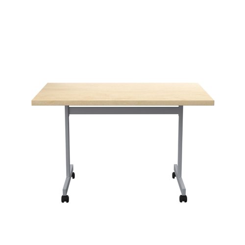 One Eighty Rectangular Tilting Table (FSC) 1200 X 800 Maple/Silver