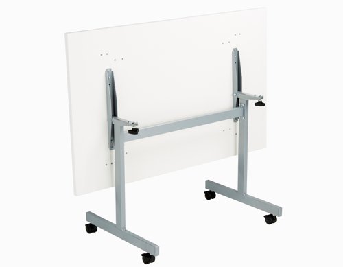 One Eighty Rectangular Tilting Table 1200 X 800 White/Silver