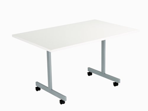 One Eighty Rectangular Tilting Table (FSC) 1200 X 800 White/Silver