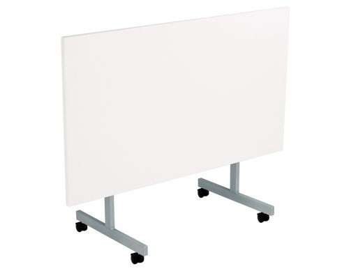 One Eighty Rectangular Tilting Table (FSC) 1400 X 700 White/Silver