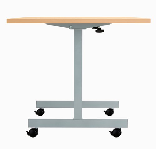 One Eighty Rectangular Tilting Table (FSC) 1400 X 800 Beech/Silver