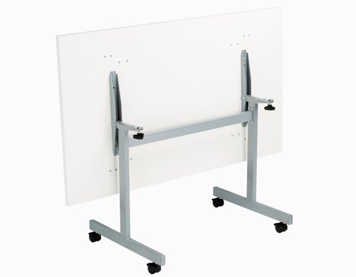 One Eighty Rectangular Tilting Table 1400 X 800 White/Silver