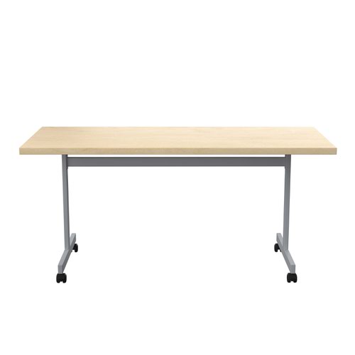 One Eighty Tilting Table 1600 X 700 Silver Legs Maple Rectangular Top