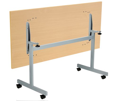 One Eighty Rectangular Tilting Table 1600 X 700 Nova Oak/Silver