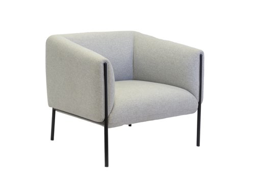 Curve Armchair Single Seater Grey