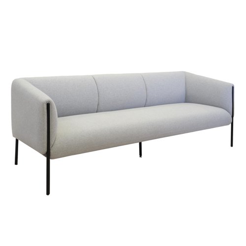 Curve Sofa Three Seater Grey