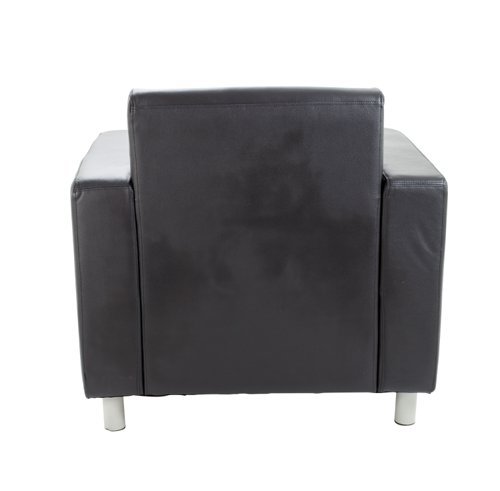 The Iceberg Leather Faced Armchair is the perfect addition to any waiting area, office or general workspace. With its modern design and deep cushions and arms, it provides both comfort and style. The silver metal or wooden feet add a touch of elegance, while the optional power modules make it a practical choice for any tech-savvy individual. Made from durable materials, this armchair is built to last. Whether you're looking for a comfortable place to sit and work or a stylish piece of furniture to enhance your space, the Iceberg Leather Faced Armchair is the perfect choice.