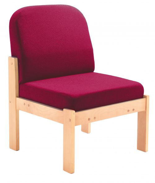 FF First Wooden Reception Side Chair Claret OF0309CL