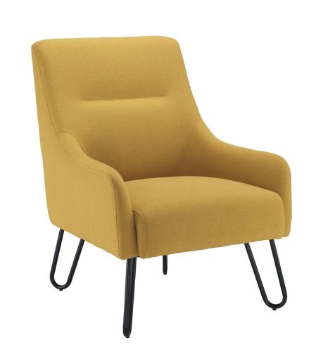 Pearl Reception Chair Mustard