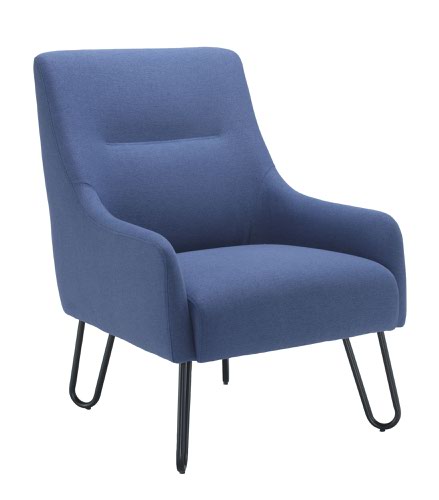 Pearl Reception Chair Navy 