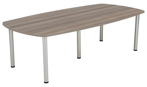 One Fraction Plus 2400 Boardroom Table Grey Oak