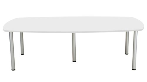 The One Fraction Plus Boardroom table is a stylish contemporary table with a hard-wearing MFC top, available in a range of finishes, and featuring silver legs. Assembly is extremely simple, making this a practical choice for any office environment.