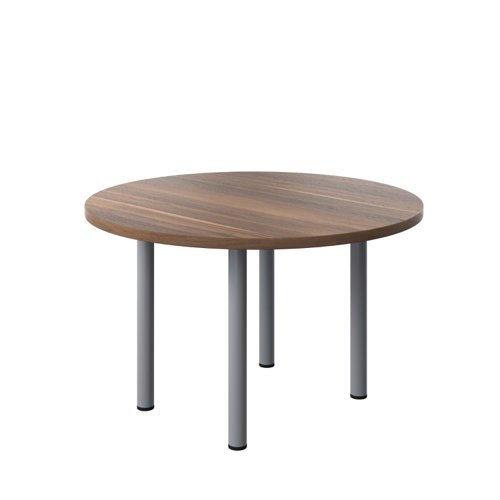 One Fraction Plus Circular Meeting Table (FSC) 1200mm Dark Walnut