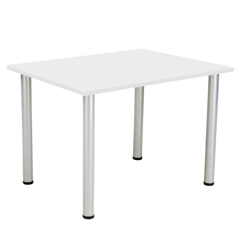 One Fraction Plus Rectangular Meeting Table (FSC) 1200X800 White/Silver