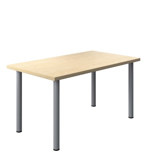 One Fraction Plus Rectangular Meeting Table (FSC) 1400X800 Maple/Silver