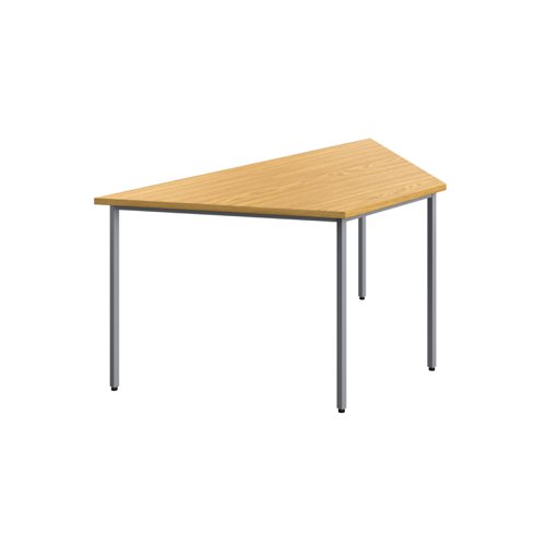 Trapezoidal Multi-purpose Table 1600 X 800 Nova Oak/Silver