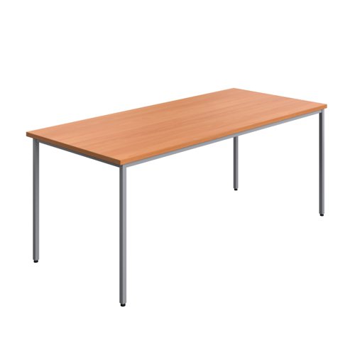 Rectangular Multipurpose Table 1800 X 800 Beech/Silver