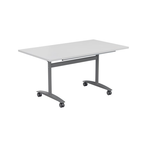 One Rectangular Tilting Table (FSC) 1600 X 800 White/Silver