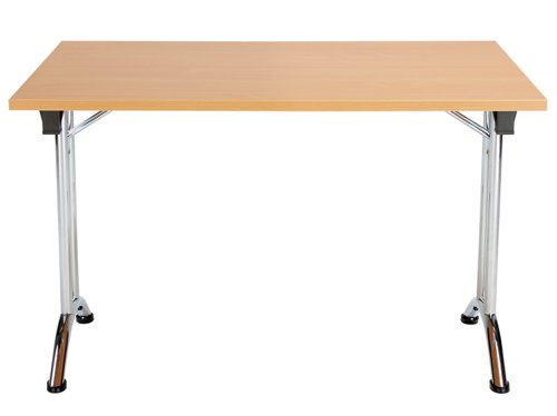OUFT1270CRBE2 | The One Union Rectangular Folding Table is the perfect solution for anyone who needs a versatile table that can be easily moved and adjusted to fit their needs. This rectangular shaped tilting table features manual adjustment thumb wheels that allow you to tilt the top to the perfect angle for your needs. The table is also mobile, making it easy to move around any space. When not in use, it can be nested away for space-saving convenience. This makes it ideal for multi-functional rooms where space is at a premium. Additionally, the table has sturdy, secure feet that provide stability and support during use. Whether you need a table for work, play, or anything in between, the One Union Rectangular Folding Table is the perfect choice.