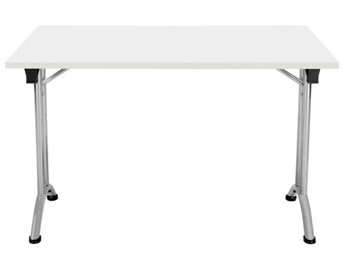 OUFT1270SVWH | The One Union Rectangular Folding Table is the perfect solution for anyone who needs a versatile table that can be easily moved and adjusted to fit their needs. This rectangular shaped tilting table features manual adjustment thumb wheels that allow you to tilt the top to the perfect angle for your needs. The table is also mobile, making it easy to move around any space. When not in use, it can be nested away for space-saving convenience. This makes it ideal for multi-functional rooms where space is at a premium. Additionally, the table has sturdy, secure feet that provide stability and support during use. Whether you need a table for work, play, or anything in between, the One Union Rectangular Folding Table is the perfect choice.
