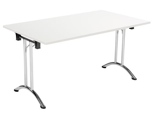 OUFT1480CRWH | The One Union Rectangular Folding Table is the perfect solution for anyone who needs a versatile table that can be easily moved and adjusted to fit their needs. This rectangular shaped tilting table features manual adjustment thumb wheels that allow you to tilt the top to the perfect angle for your needs. The table is also mobile, making it easy to move around any space. When not in use, it can be nested away for space-saving convenience. This makes it ideal for multi-functional rooms where space is at a premium. Additionally, the table has sturdy, secure feet that provide stability and support during use. Whether you need a table for work, play, or anything in between, the One Union Rectangular Folding Table is the perfect choice.
