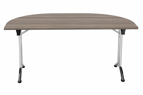 OUFT1680DENDCRGO | The One Union D-End Folding Table is a versatile piece of furniture that is perfect for multi-functional rooms where space is at a premium. The D-End shaped tilting table allows for easy adjustment with manual adjustment thumb wheels to tilt the top to the desired angle. The table is also mobile, thanks to the lockable castors, making it easy to move around as needed. When not in use, the table can be nested away for space saving. This table is ideal for use in offices, schools, or any space where flexibility and functionality are key. With its durable construction and sleek design, the One Union D-End Folding Table is a great investment for any space.