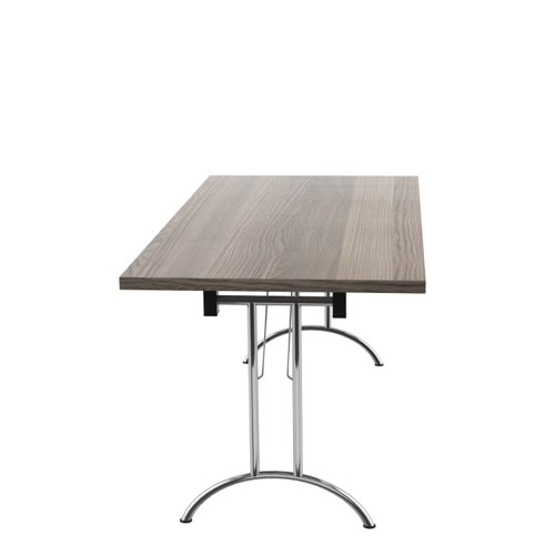 OUFT1680SVGO | The One Union Rectangular Folding Table is the perfect solution for anyone who needs a versatile table that can be easily moved and adjusted to fit their needs. This rectangular shaped tilting table features manual adjustment thumb wheels that allow you to tilt the top to the perfect angle for your needs. The table is also mobile, making it easy to move around any space. When not in use, it can be nested away for space-saving convenience. This makes it ideal for multi-functional rooms where space is at a premium. Additionally, the table has sturdy, secure feet that provide stability and support during use. Whether you need a table for work, play, or anything in between, the One Union Rectangular Folding Table is the perfect choice.