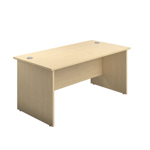 Panel Rectangular Desk: 600mm Deep 1200X600 Maple