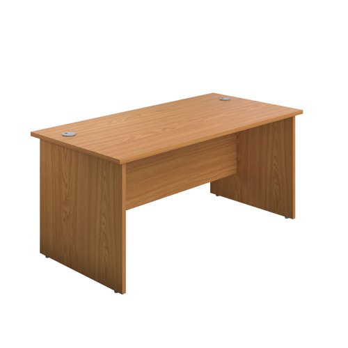 Panel Rectangular Desk: 600mm Deep 1400X600 Nova Oak