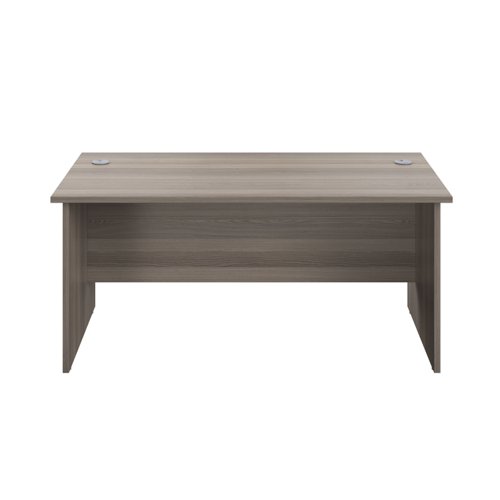 Panel Rectangular Desk: 600mm Deep 1600X600 Grey Oak