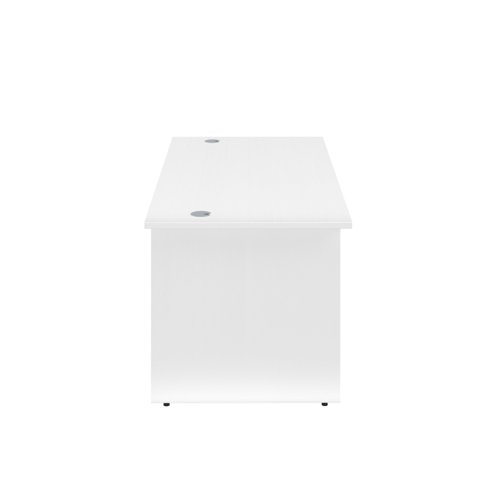 Panel Rectangular Desk: 800mm Deep 1600X800 White/White