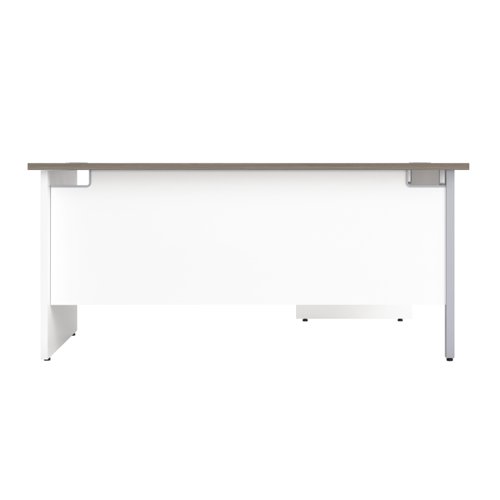 PAN1812LHRADGOWH Panel Left Hand Radial Desk 1800X1200 Grey Oak/White