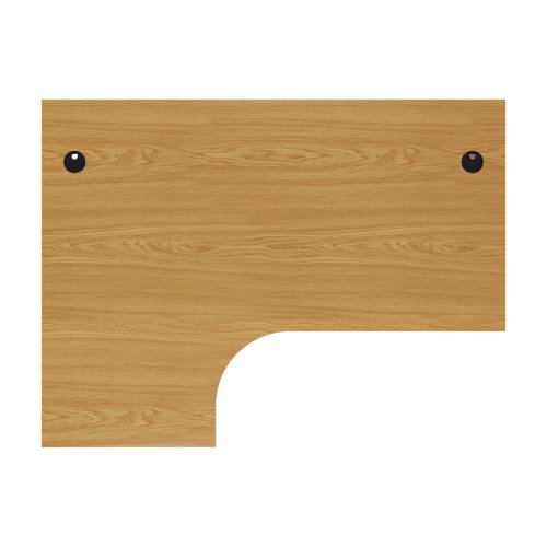 Panel Left Hand Radial Desk 1800X1200 Nova Oak/Nova Oak