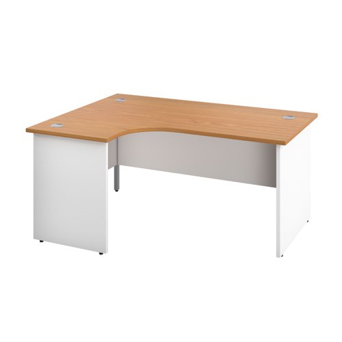 Panel Left Hand Radial Desk 1800X1200 Nova Oak/White