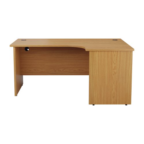 Panel Right Hand Radial Desk 1800X1200 Nova Oak/Nova Oak