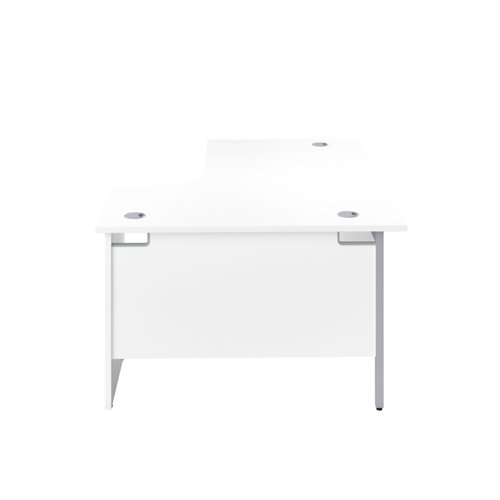 PAN1812RHRADWHWH Panel Right Hand Radial Desk 1800X1200 White/White