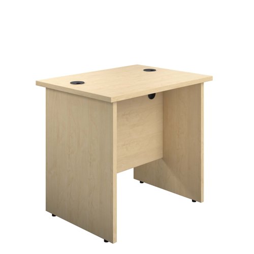 Panel Rectangular Desk: 600mm Deep 800X600 Maple