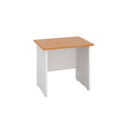 Panel Rectangular Desk: 600mm Deep 800X600 Nova Oak/White