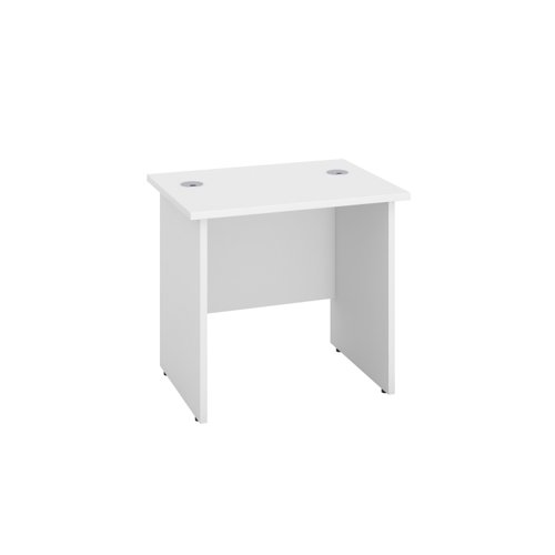 Panel Rectangular Desk: 600mm Deep 800X600 White/White