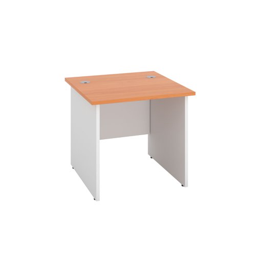 Panel Rectangular Desk: 800mm Deep 800X800 Beech/White