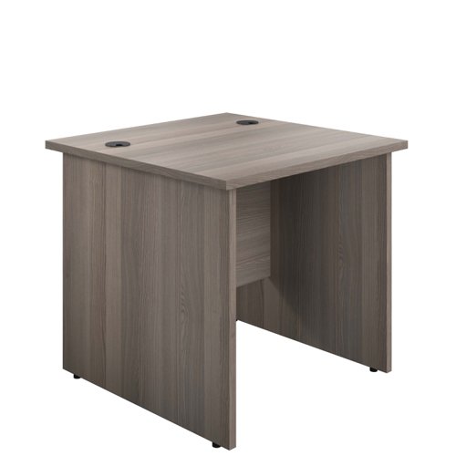 Panel Rectangular Desk: 800mm Deep 800X800 Grey Oak