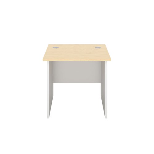 The Panel Rectangular Desk is the perfect addition to any modern office space. This sleek and stylish Rectangular office desk comes with white legs and modesty panels, giving it a clean and professional look. The desk also features contemporary panel design with integrated grey cable ports, making it easy to keep your workspace organised and clutter-free. The metal to metal fixings provide added strength and durability, ensuring that this desk will last for years to come. Additionally, the adjustable feet allow for easy levelling on uneven floors, making it a versatile and practical choice for any workspace. With its combination of style, functionality, and durability, the Panel Rectangular Desk is an excellent investment for any office.