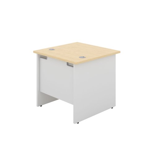 The Panel Rectangular Desk is the perfect addition to any modern office space. This sleek and stylish Rectangular office desk comes with white legs and modesty panels, giving it a clean and professional look. The desk also features contemporary panel design with integrated grey cable ports, making it easy to keep your workspace organised and clutter-free. The metal to metal fixings provide added strength and durability, ensuring that this desk will last for years to come. Additionally, the adjustable feet allow for easy levelling on uneven floors, making it a versatile and practical choice for any workspace. With its combination of style, functionality, and durability, the Panel Rectangular Desk is an excellent investment for any office.
