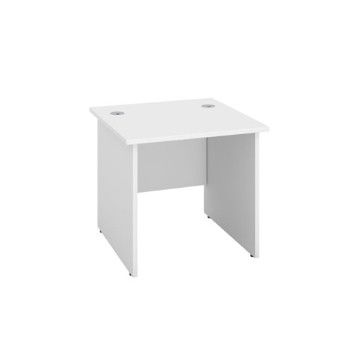 Panel Rectangular Desk: 800mm Deep 800X800 White/White
