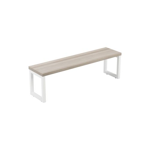 Picnic Bench 1400 Grey Oak Top And White Legs