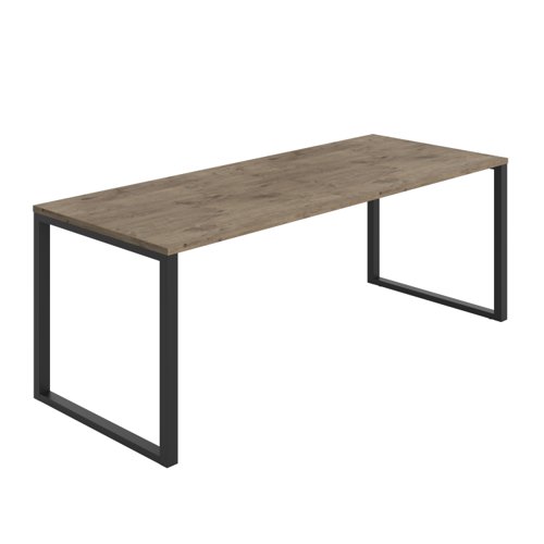 Picnic High Table (FSC) 2000X800 Grey Nebraska Oak/Black