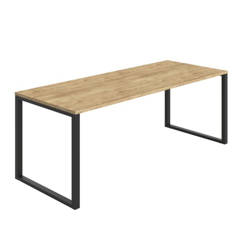 Picnic High Table (FSC) 2000X800 Natural Nebraska Oak/Black