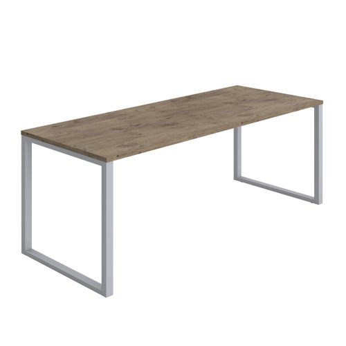 Picnic High Table (FSC) 2000X800 Grey Nebraska Oak/Silver